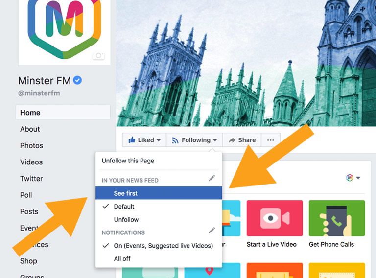 How to change facebook settings on desktop