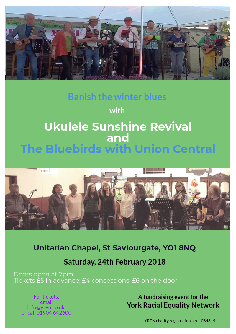 Banish the winter blues poster 24  feb 2018
