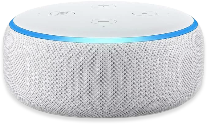 amazon echo dot in white