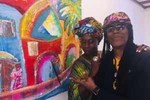 VIDEO - North Yorkshire artist paints album cover for one of Bob Marley's Wailers