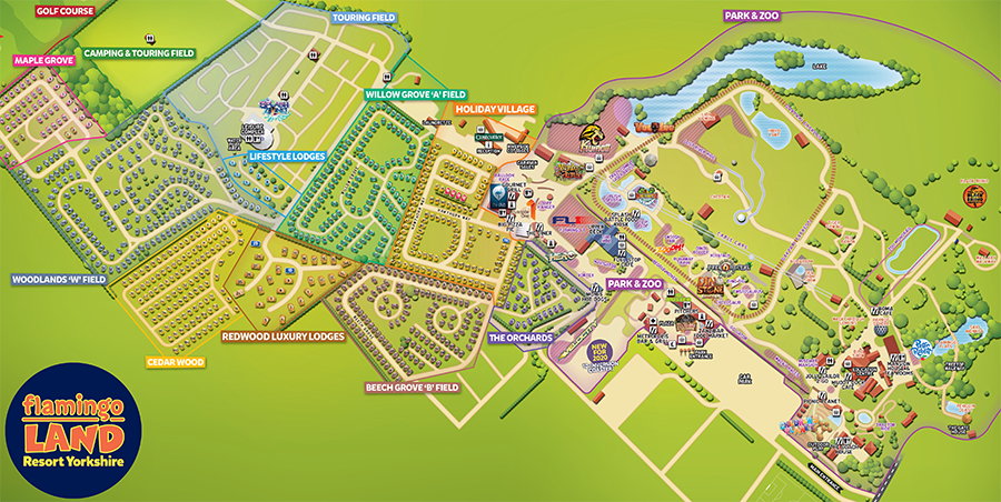 Flamingo Land Resort Map