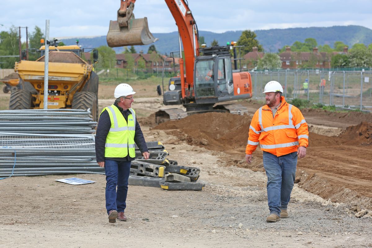 Sowerby Sports Village access road - works begins