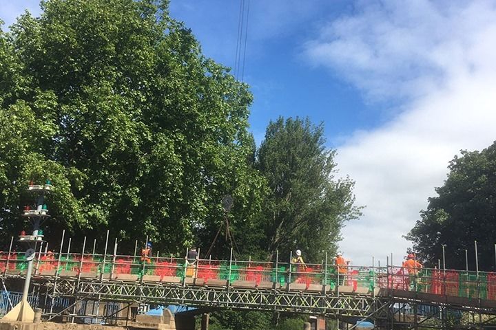 VIDEO - York’s famous Blue Bridge removed