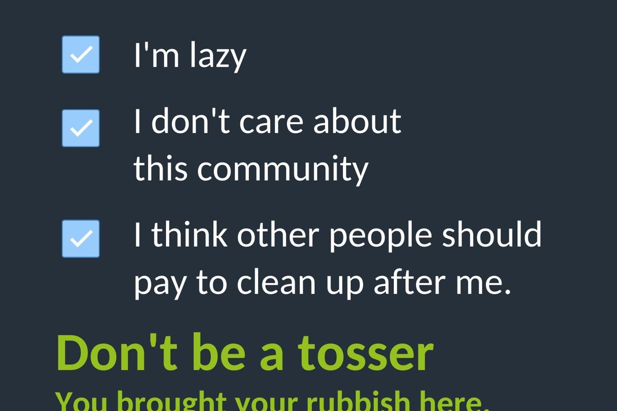 Don't be a tosser