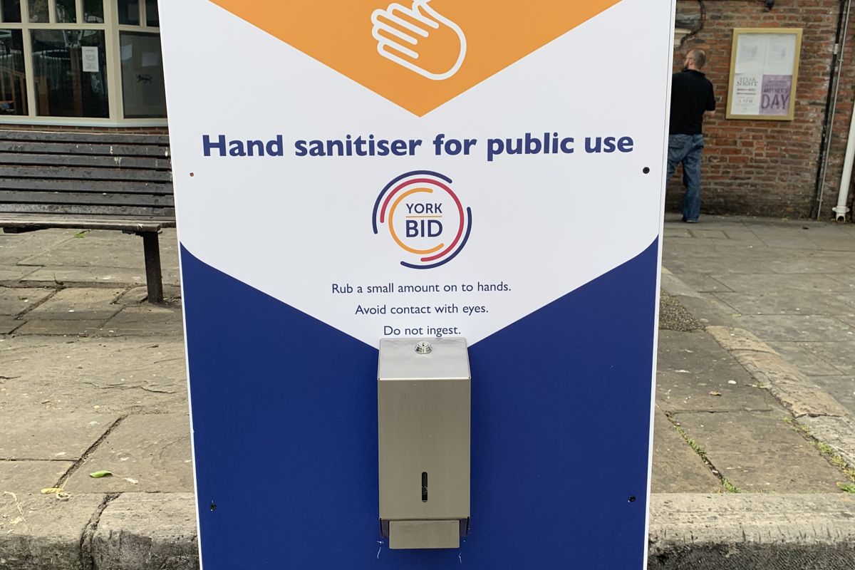 Sanitiser Tower Kings Square